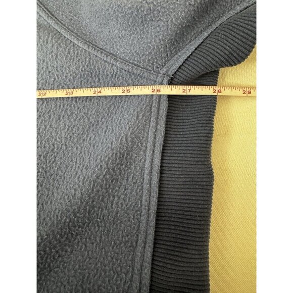 FP Movement Blue Pullover Cropped L Pocket Cowl Turtle Neck Fleece Athleisure - Picture 8 of 9